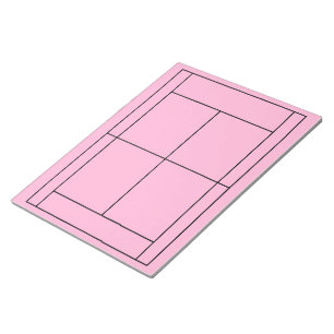 Tennis Record Notepad Notizblock