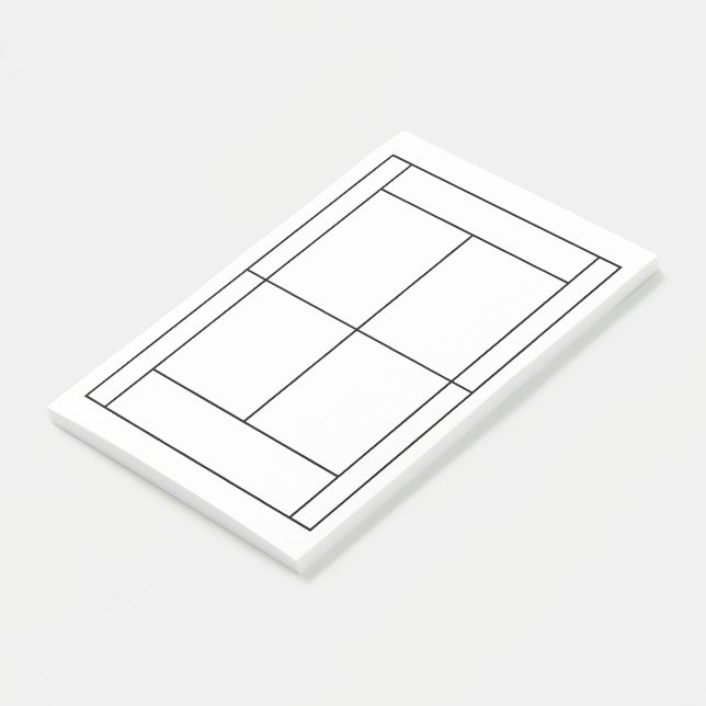 Tennis Record Post-it-Notes Post-it Klebezettel (angewinkelt)