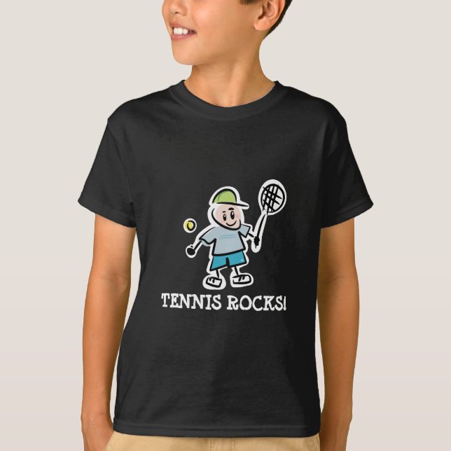 Tennis Rocks T - Shirt für Kinder (Vorderseite)