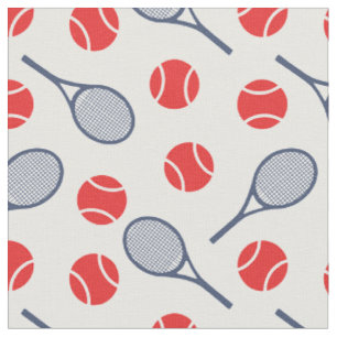 Tennis: Rot und Marine - anpassbar! Stoff