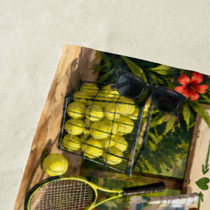 Tennis-Ruhestand Strandtuch