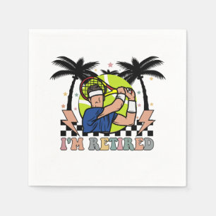 Tennis-Ruhestandsspieler für Party Serviette