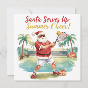 Tennis Santa Claus Weihnachten Thema