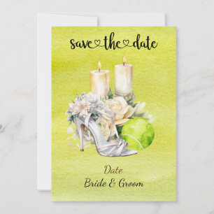 Tennis Save the Date Einladung zur Hochzeitsfeier