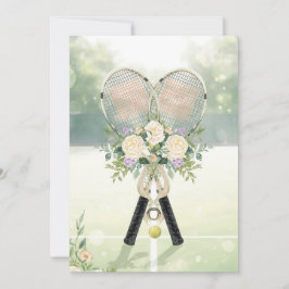 Tennis Save the date for Tennis Player wedding Einladung