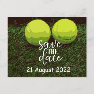 Tennis Save the Date für Party Einladung Postkarte