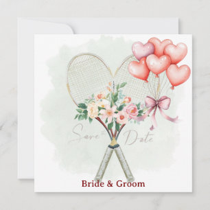 Tennis Save-the-Date-Hochzeitskarte Save The Date