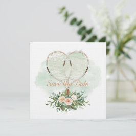 Tennis Save the date Invitation  for Wedding 