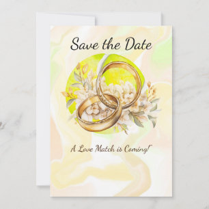 Tennis Save the Date Tennis Players Hochzeit Einladung