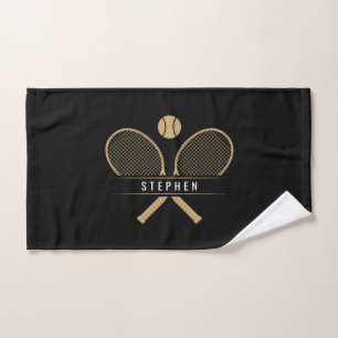 Tennis-Schläger & Name Sports Handtuch