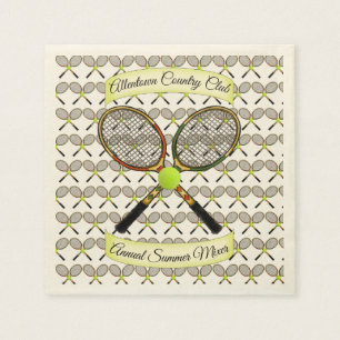 Tennis-Schläger-Servietten Serviette