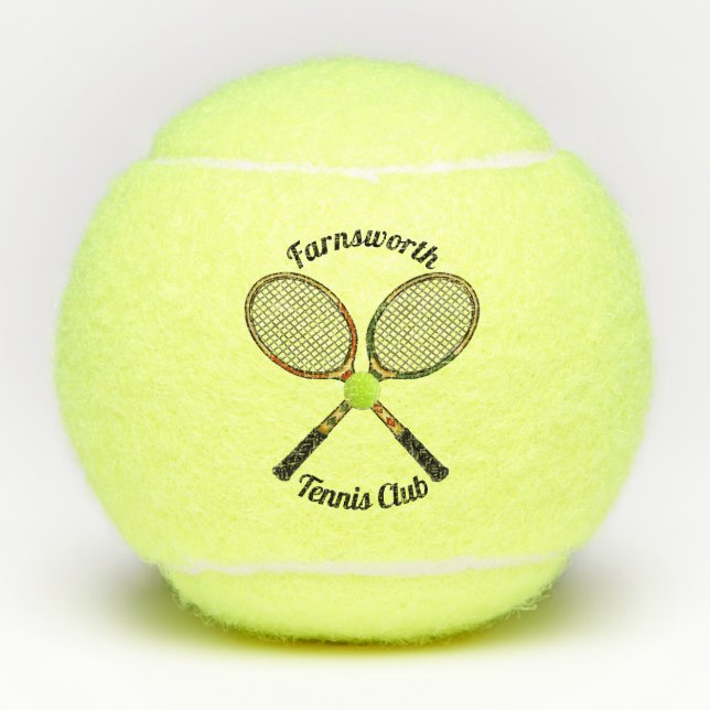 Tennis-Schläger-Tennisbälle Tennisbälle (Vorderseite)