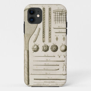 Tennis-Schläger und Billardstöcke, vom 'Encyc Case-Mate iPhone Hülle