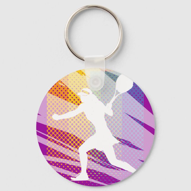 Tennis Schlüsselkette Schlüsselanhänger (Vorderseite)