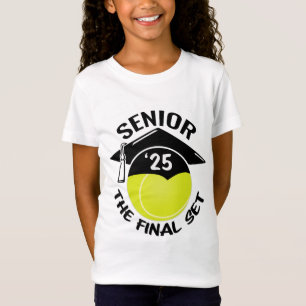 Tennis Senior 2025 Set Graduation Cap T-Shirt