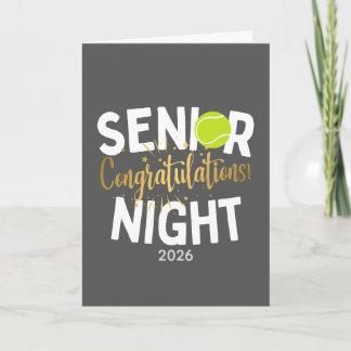 Tennis-Senior-Night-Gratulationskarte Karte