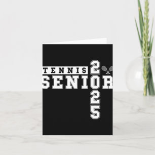 Tennis Senior Night Tennis Senior 2025 Abschluss Karte