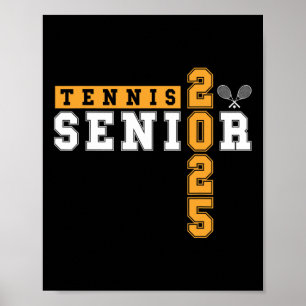 Tennis Senior Night Tennis Senior 2025 Abschluss Poster