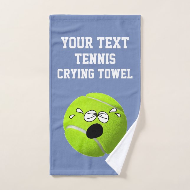 Tennis Serviette de séchage votre texte et couleur (Serviette à main)