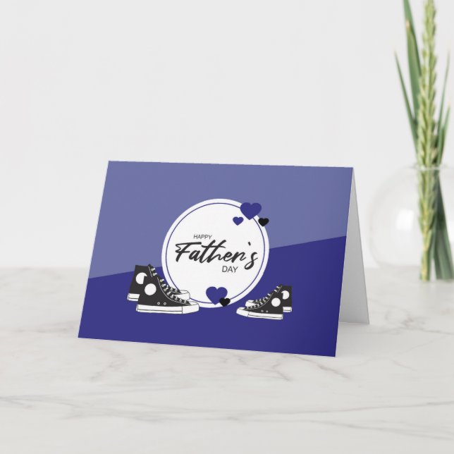 TENNIS SHOES VATHER'S DAY CARD DANKESKARTE (Vorderseite)