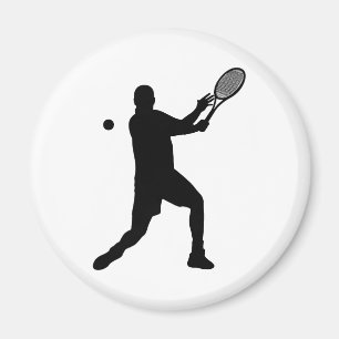 Tennis-Silhouetten Magnet