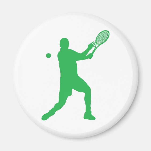 Tennis-Silhouetten Magnet (Vorne)