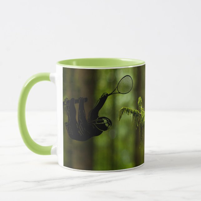 Tennis Sloth Rainforest Tasse (Links)