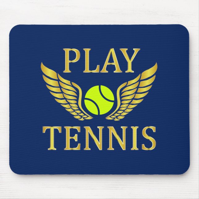 Tennis spielen mousepad (Vorne)