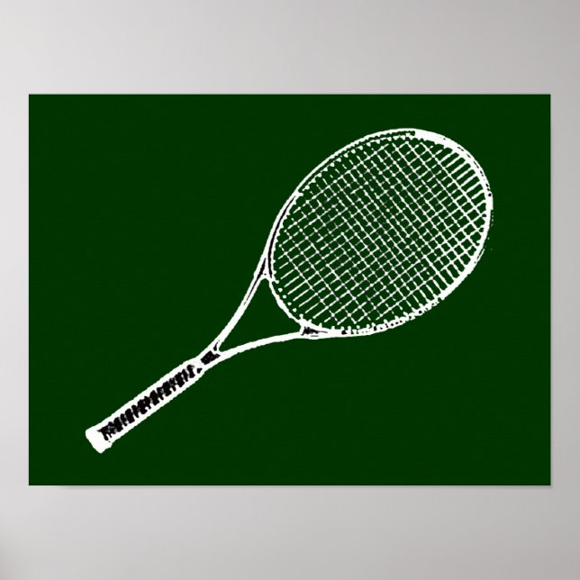 Tennis spielen poster (Vorne)