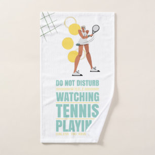 Tennis Spielen Sie nicht beim Tennisspielen Handtuch