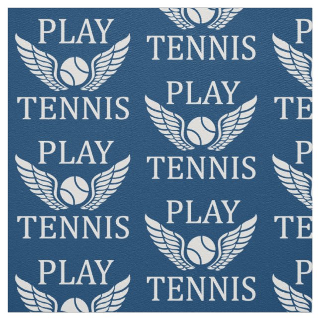 Tennis spielen stoff (Muster)