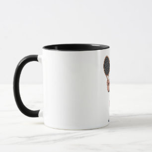 Tennis spielender Weihnachtsmann Xmas Tennis Sport Tasse