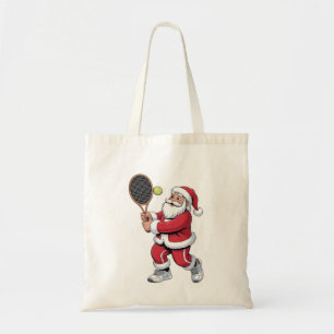 Tennis spielender Weihnachtsmann Xmas Tennis Sport Tragetasche