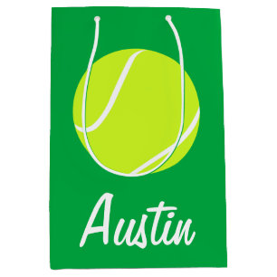 Tennis-Spieler oder Trainer-kundenspezifisches Mittlere Geschenktüte