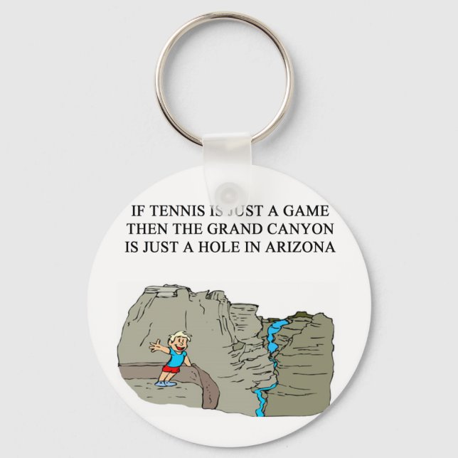 TENNIS-Spieler spendet T - Shirt Schlüsselanhänger (Vorderseite)