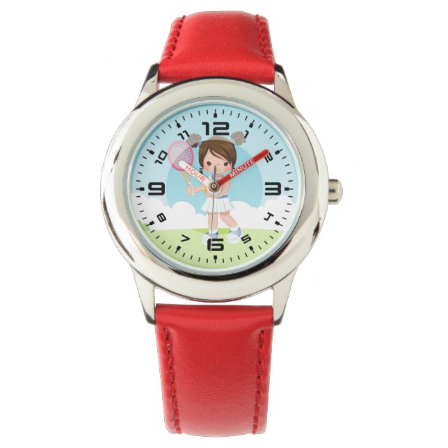 Tennis Sport Armbanduhr (Vorderseite)