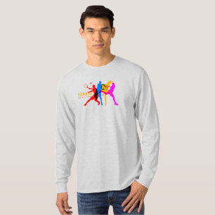 Tennis Sport   Lange Schlange des T - Shirt