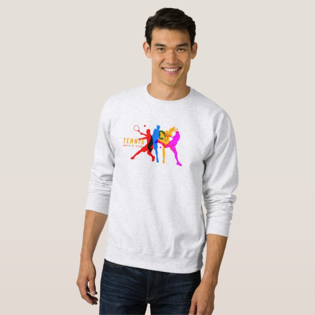 Tennis Sport | Männerpullover Sweatshirt (Vorne ganz)