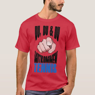 Tennis Sport Player Fans Trainergeschenk T-Shirt