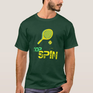 Tennis Sport Pop Kunst, Grün & Gelb Racket & Ball T-Shirt