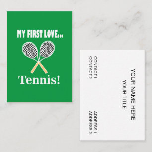 Tennis Sport Tennis Trainer Visitenkarte