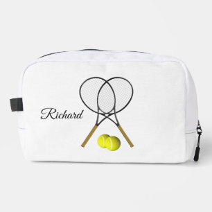 Tennis Sport Thema Name Waschbeutel