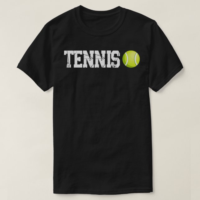 Tennis Sport Trainer Racket T-Shirt (Design vorne)
