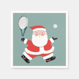 Tennis Sports Christmas Holiday Party Serviette