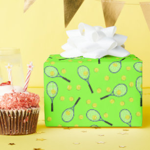Tennis Sports Geburtstagsparty Geschenkpapier