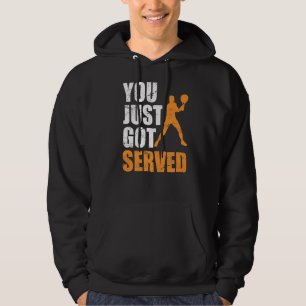 Tennis Sprichwort Nur Got Tennis Player Traini Hoodie