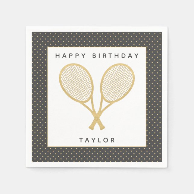 Tennis Star Serviette (Vorderseite)
