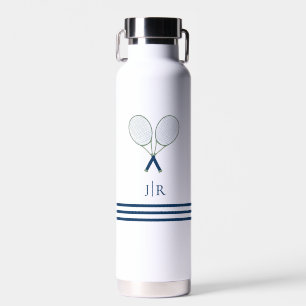 Tennis-Stationery Preppy-Schläger-Monogramm Trinkflasche