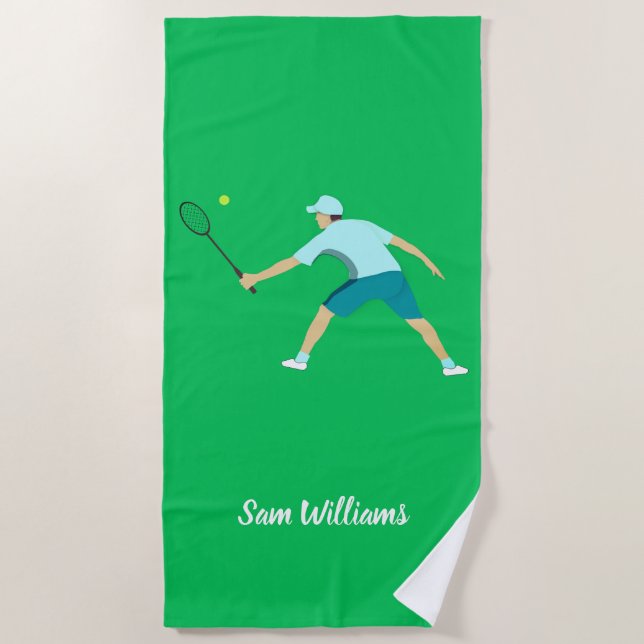 Tennis Strandtuch (Vorderseite)