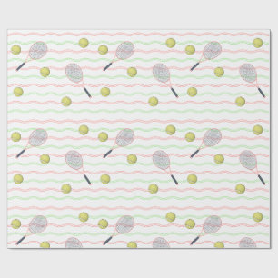 Tennis Streifen Geschenkpapier
